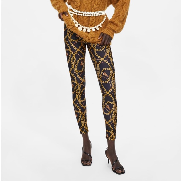 Zara chain leggings Clearance